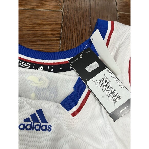 NWT Adidas #1 Kansas Jayhawks Swingman Pay Heed Basketball Jersey Size XL - Picture 3 of 4